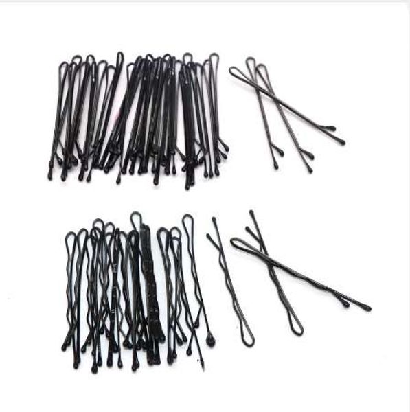 

120pcs/set pro hair clips 6cm black pins curly grips hairstyle barrette hairpin hair hairdressing styling diy tools, Black;brown