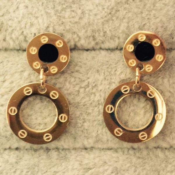 

Never fading Brand 316L Titanium steel love stud earring Super Cute Lucky heart for women wedding gift Jewelry factory price Free shipping