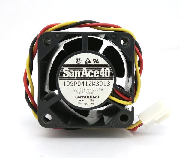 

оригинальный sanyo 109p0412k3013 dc12v 0.55a 40x40x28mm 3lines компьютер охлаждающий вентилятор