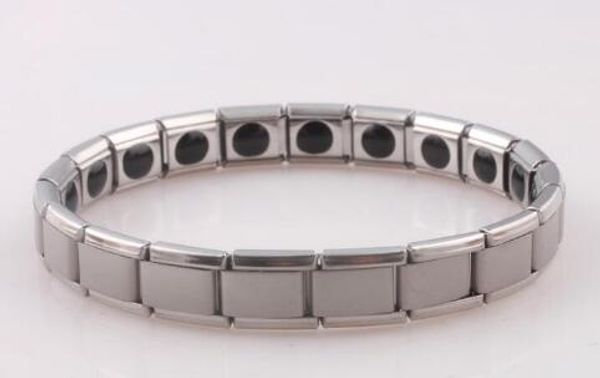 Titanium energia germânio energia pulseira pulseira de equilíbrio de energia de turmalina pulseira de turmalina cuidados de saúde jóias para mulheres germânio