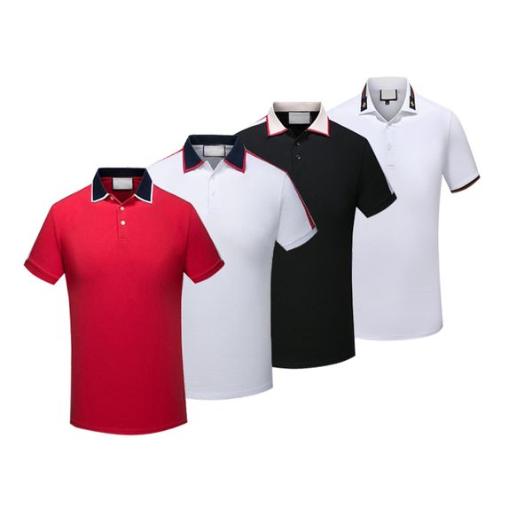 

Роскошные итальянские футболки дизайнер рубашки поло High Street вышивка змея печати