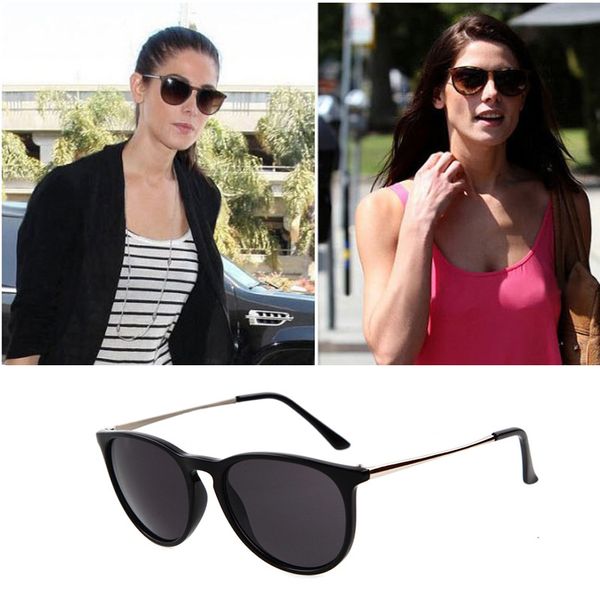 

new arrival round sunglasses retro men women brand designer sunglasses vintage coating mirrored oculos de sol, White;black
