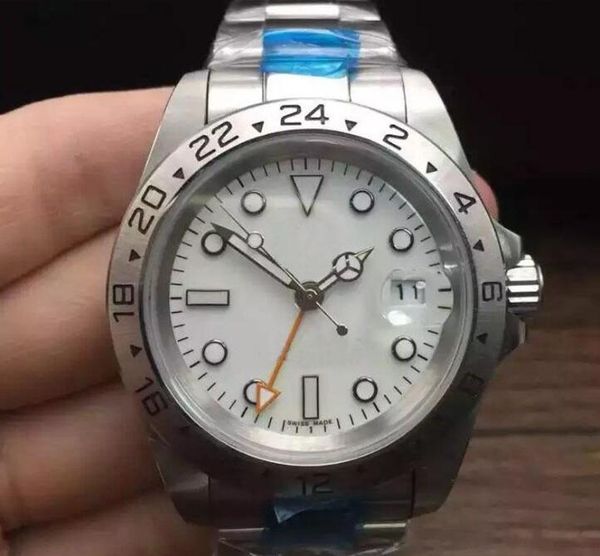 

роскошные мужские часы gmt отдельная ручная работа glidelock застежка автоматическое движение спорт мужчины мужские часы, Slivery;brown