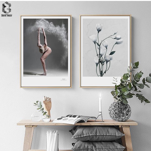 

nordic art posters and prints girl wall art canvas painting pictures for living room ballet dance artwork bedroom decor