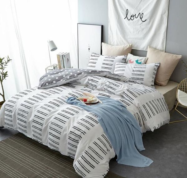 Nordic Style Bedding Set Simple Fashion Duvet Cover Set With