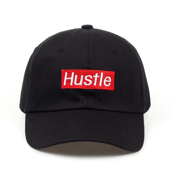 

2018 new hustle box logo dad hat embroidered baseball cap curved bill 100% cotton snapback hip-hop cap hats wholesale, Blue;gray