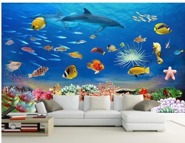 

настенная живопись фотографии подводный мир мечта детская комната фон обои фреска