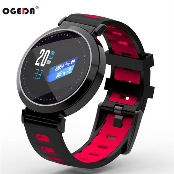 

ogeda sport health smart watch bracelet call information 0.96 inch led color screen heart rate sleep monitoring better than y5, Slivery;brown