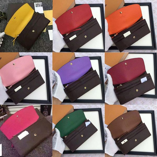 

selling~~ wholesale red bottoms lady long wallet multicolor designer coin purse card holder original box women classic zipper pocket, Red;black