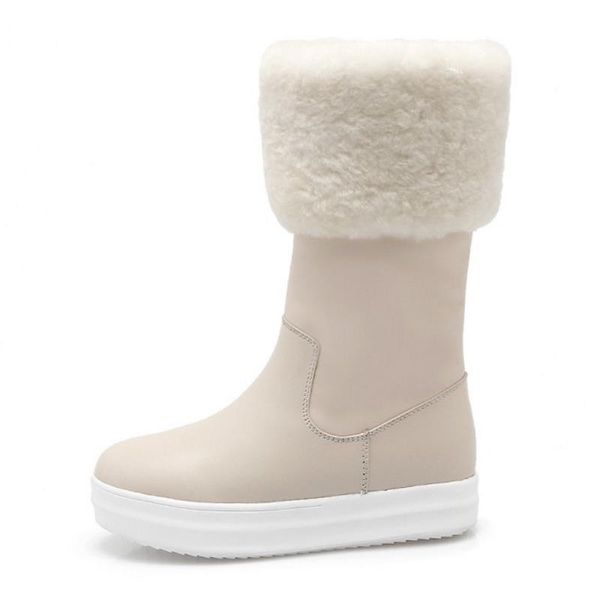 FANIMILA Short Snow Boots Warm Lining Shoes Women Round Toe Winter Snow Boots