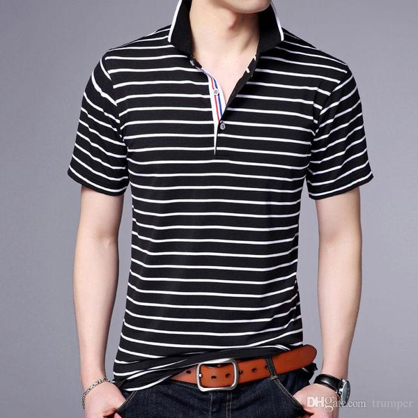 

вена лео новое пѬибие мода полоай ђболка  коѬоким Ѭђкавом мђжин и White;black