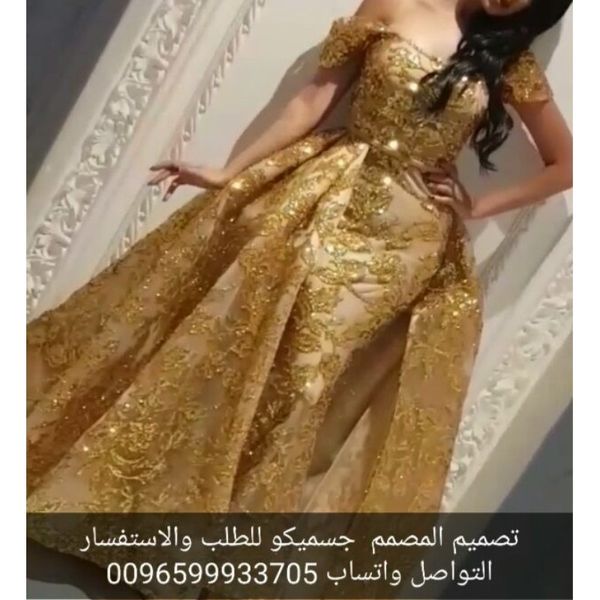 

2018 gorgeous dubai prom dresses sparkly off shoulder beads sequins lace applique party dress luxury mermaid evening dress with overskirt, Black