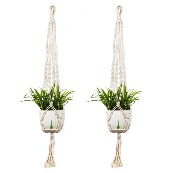 2019 Macrame Plant Hanger Holder Indoor Outdoor Hanging Planter