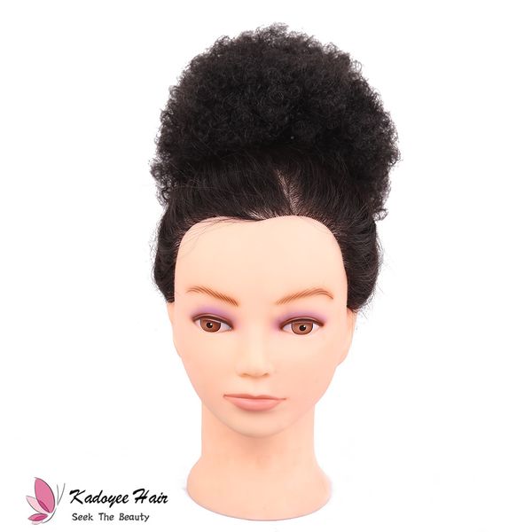 Synthetic Afro Curly Chignon Hair Curly Updo Hair Bun Donut