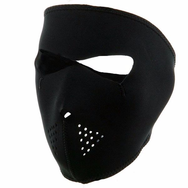 Maschera per esercizi invernali Ciclismo Maschera da sci integrale Antivento Bicicletta da esterno per bici da corsa Vendita calda nera