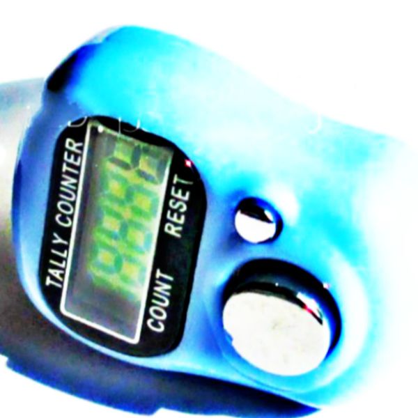 

2 pcs/lot most lcd digital finger prayer counter muslim islamic buddhism supplies holidays products gifts