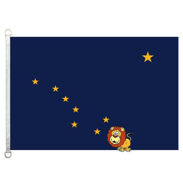 

alaska country flags flag,90*150cm ,100% polyester, banner,digital printing