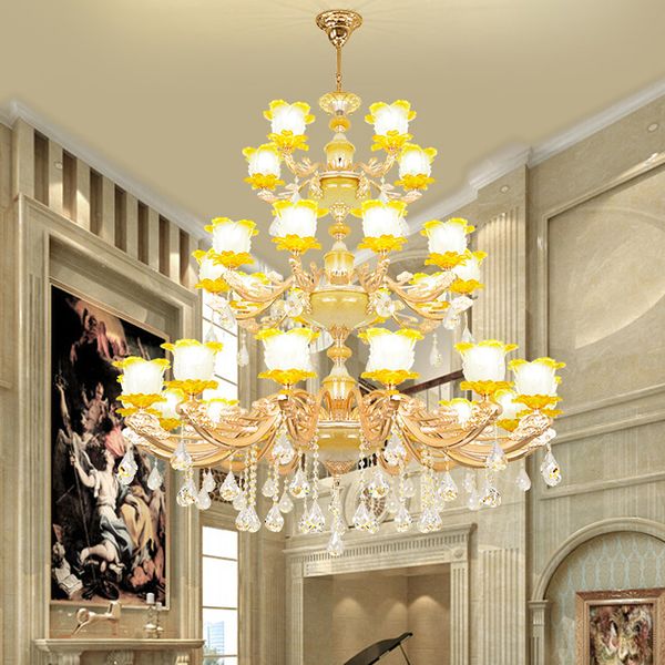 

chinese ceramic chandelier lamp villa l club crystal pendant lamps european restaurant crystal chandeliers complex building