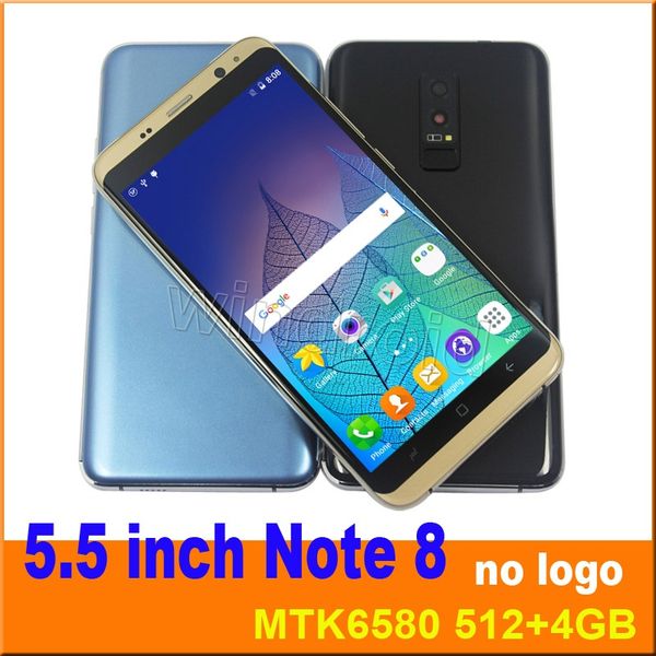 

5 5 inch note8 9 plu mart mobile phone mtk6580 quad core dual im 3g unlocked 512mb 4gb mart cell phone android 7 0 mart wake dhl 5pc