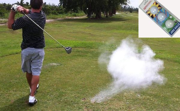 

golf joke ball exploding golf ball prank funny gag trick gift 3 balls/pack