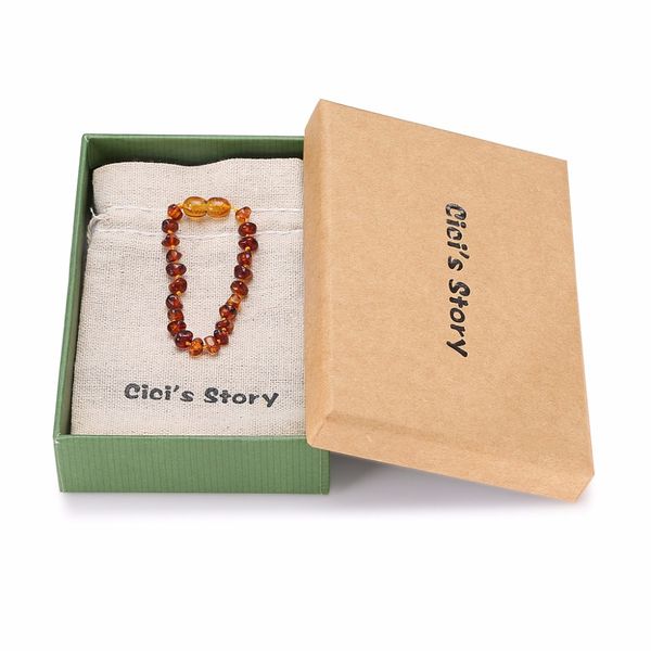 

baltic amber bracelet for (cognac) - 2 sizes, Golden;silver