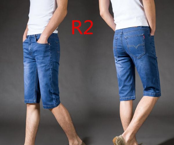 

Lightweight Summer Men Casual Blue Half Jeans Male Teenager Lightweight Straight Plaid Midwaist Jeans Luxury Jeans Mens Designer Jean