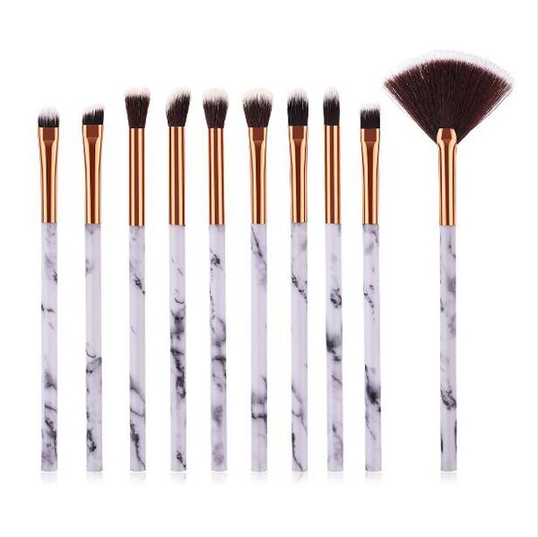 

marble makeup brushes set 2 styles eyeshadow blush soft brushes kit beauty makeup scalloped brush br016