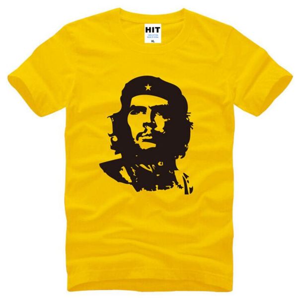 

ernesto guevara shadow printed t shirt men new summer short sleeve o-neck cotton men's t shirt funny male tee brand men clothing, White;black