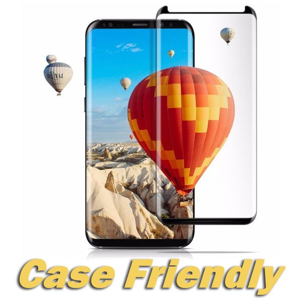 

for s9 screen protector full cover 3d curved tempered glass screen protector case friendly for note 9 s8 plus s7 edge s6 with retail box