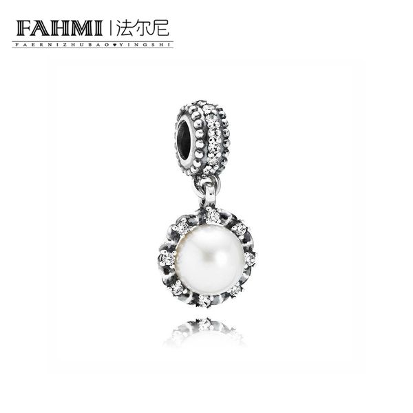 

fahmi 100% 925 sterling silver 1:1 original 791385p authentic temperament fashion glamour retro pendant wedding women jewelry, Black