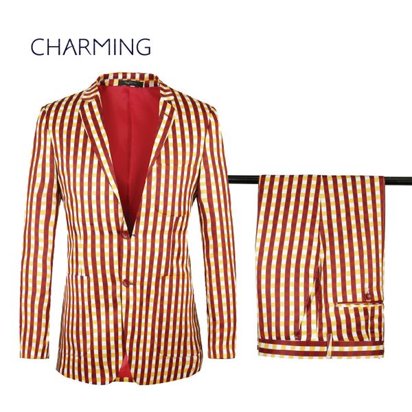 

plaid suits for sale high-quality two-button plaid printing men's suits new suit for men's designer suits, Black;gray
