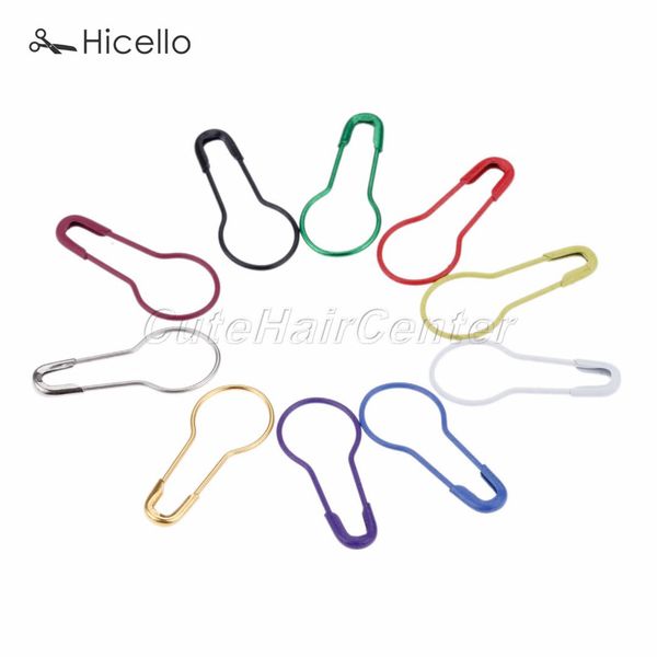 

100pcs metal clips colorful knitting crochet locking stitch marker safety alloy pins sewing accessory needle clip hicello, Black