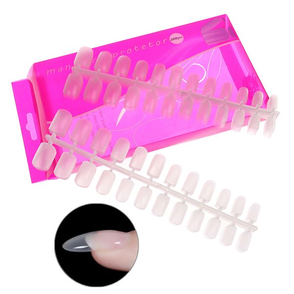 

288pcs fashion stiletto wear on the nail tree false nails pointed sharp transparent fake nails for daily, Red;gold