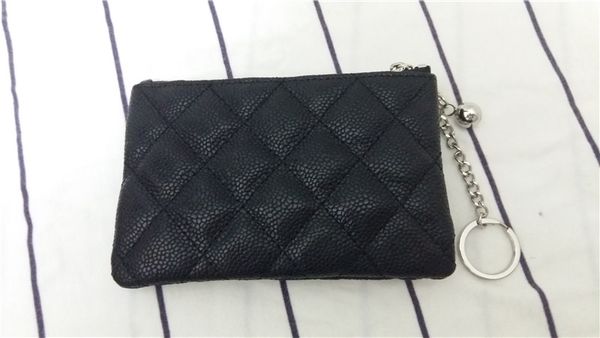 

purse classic mini wallet owtq gold pouch zip zipper fashion clutch silver hardware criss-cross wallets lattice caviar diamond zero wom rrdq