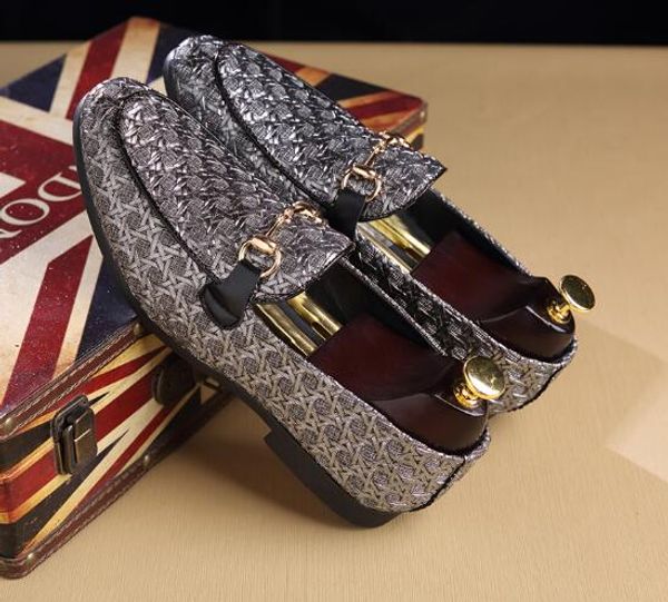 

spring sales fashion men shoes horse bit buckle casual shoes designer wedding male oxford shoes men flats us size : 6-14 363, Black