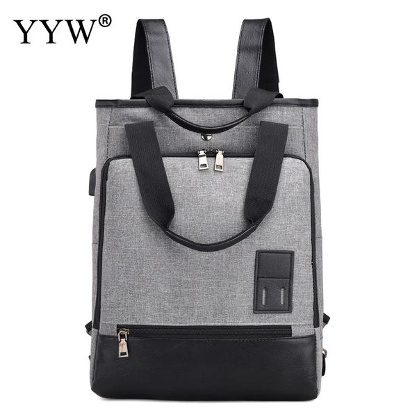 

women ladies concise backpack famous large capacity shoulder bag tote gray backpack fashion crossbody satchel teenager girl bag