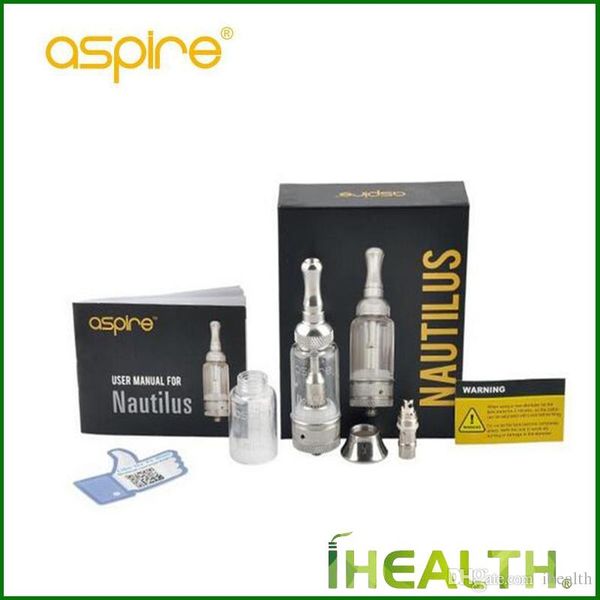 

Бак Aspire Nautilus Mini с бобами Nautilus 2 мл Емкость резервуара Клиромайзер Расход воздуха Регулируемый 100% оригинал