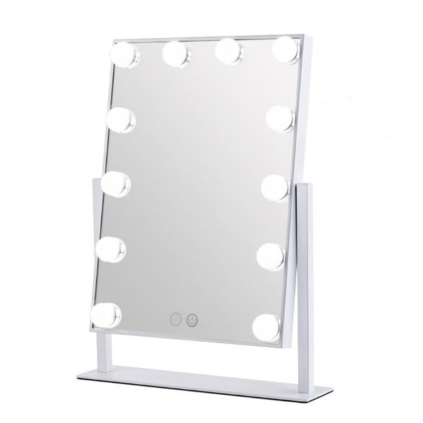 

hollywood makeup vanity mirror table lighted mirror cosmetic with 12 led dimmable bulbs
