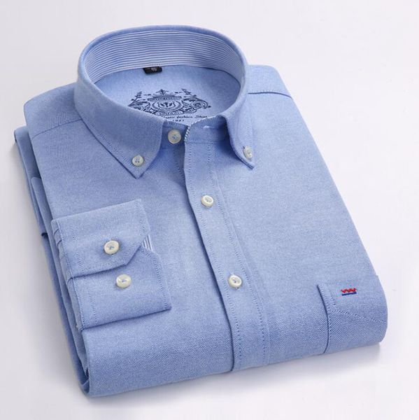 

new men shirt long sleeve brand business casual oxford slim fit shirts mens solid collar dress shirt social 4xl, White;black