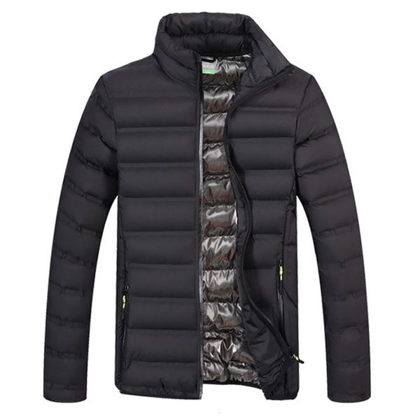 

2018 new arrival winter jacket men thicken warm jaqueta masculina stand collar solid coat casual jackets man parkas dropshipping, Black;brown