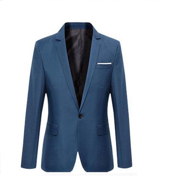 

s-6xl men suits business blazer new vogue casual male formal wedding suits small jacket with large code youth suit 2 colors, White;black