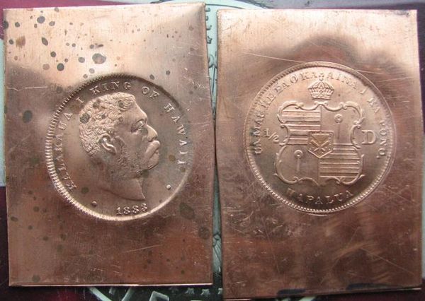 

USA 1847 1C 1881 5C and 1883 HALF DOLLAR (COPPER) 1928 UNC COMMEMORATIVE Hawaii coins Copy Free shipping