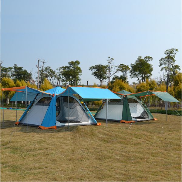 

tent outdoor 3-4 people fully automatic family double camping wild thick rainproof camping tent