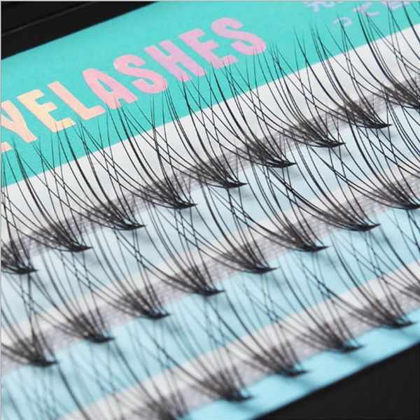 

fashion natural false eyelashes 6/8/9/10/11/12/14mm individual flare eyelash extension 60 strands per tray