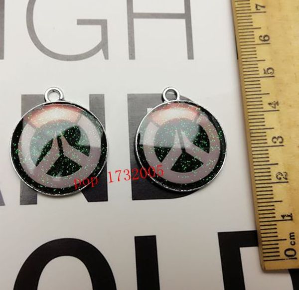 

new 20 pcs popular game charm pendants diy jewelry making accessories j-70, Black