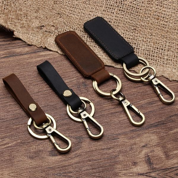 

key chain & leather belt loop key holder pocket wallets ring keychain keyring keyfob detachable gifts qdd9384, Silver