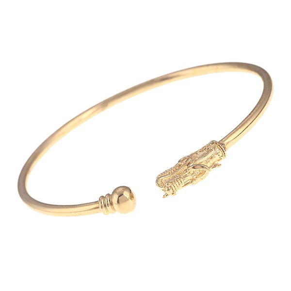 

dragon head ball beaded bangle chinese dragon cuff bangle jewelry, Black