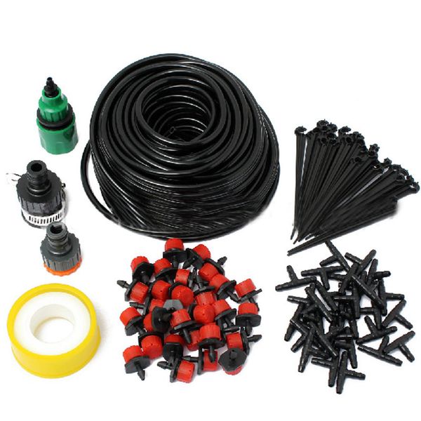 

30 x 25m irrigation drip irrigator system kit drop-off nozzles for garden greenhouse plants hg99