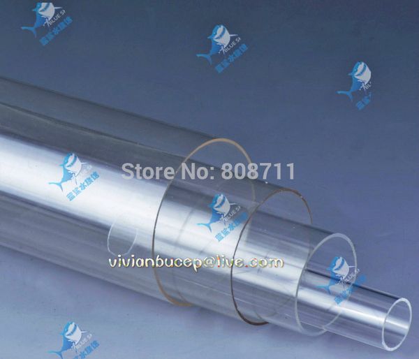 

2 pcs * 50cm clear arcylic plastic plexiglass pipe tube, 16mm, 20mm, 25mm, 32mm, 40mm + ing