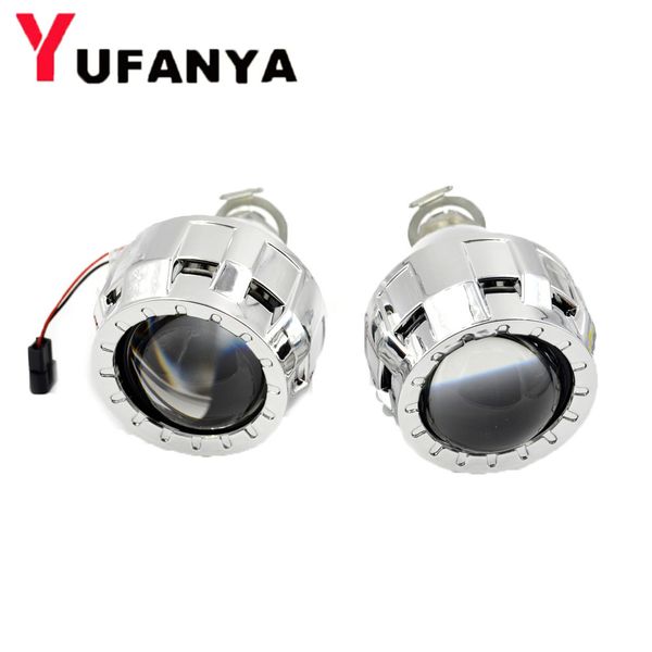 

2pcs 2.0 inch hid bixenon lens car projector lens mini h1 hid projector h1 h4 h7 car assembly kit